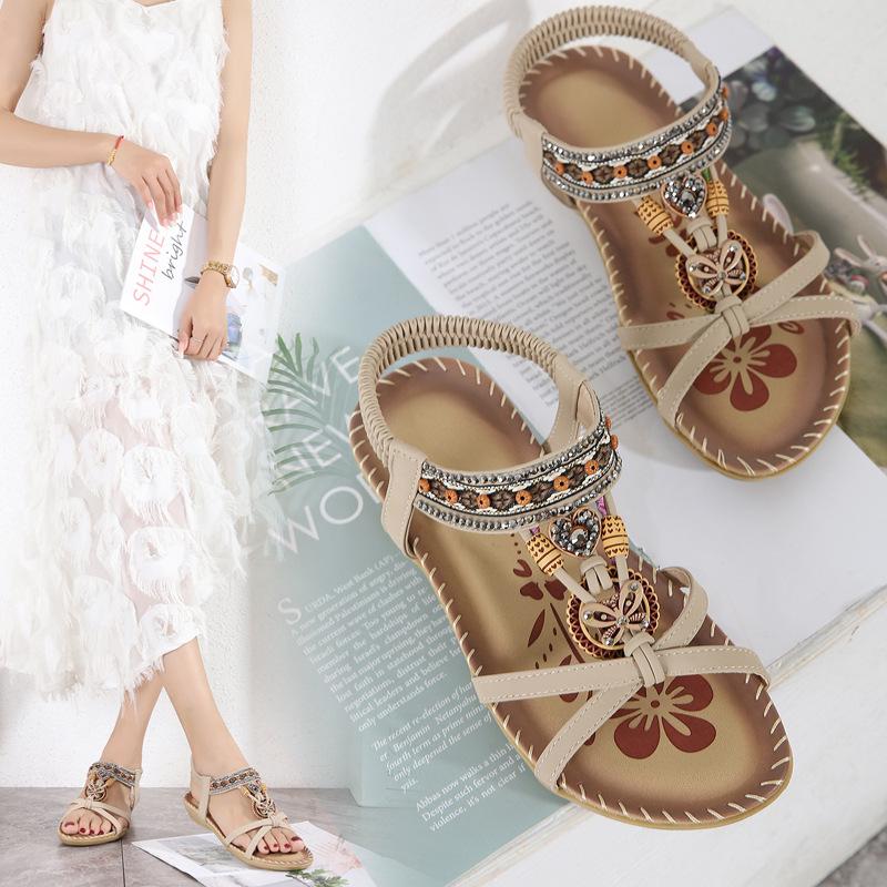 Floral Retro Sandalen