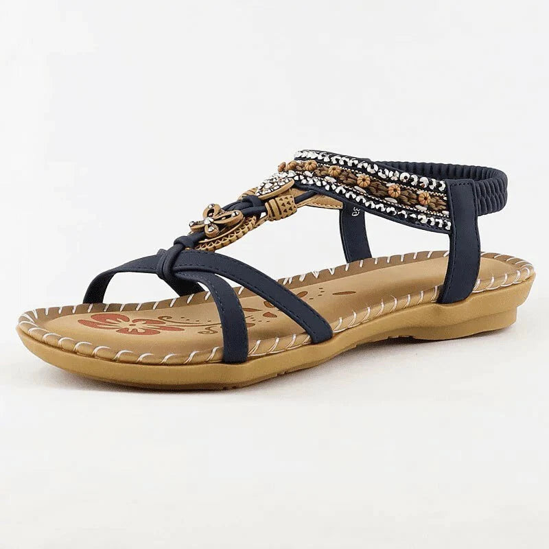 Floral Retro Sandalen